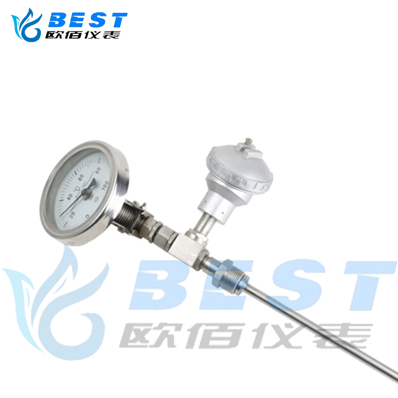 熱電阻帶遠傳雙金屬溫度計 